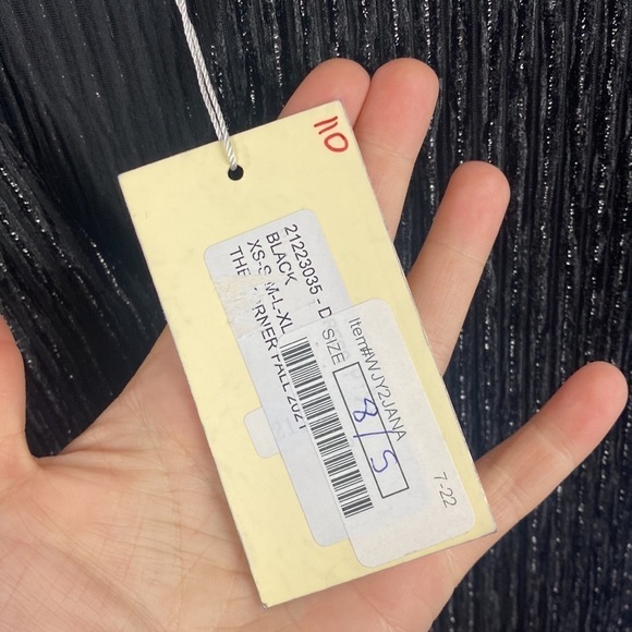 Anthropologie The Korner Black Silver Velvet Keyhole Mini Dress Ribbed - Size S - Picture 6 of 14